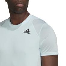 adidas Tennis-Tshirt Club 3 Stripes hellblau Herren